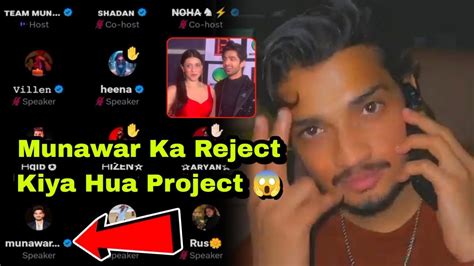 Munawar Faruqui Reject Song Mannara Chopra