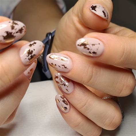 Radiant Rose Gold And Nude Nails Styles Nail Designs Daily