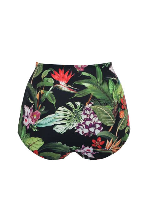 Pour Moi Palermo Super High Waist Ruched Tummy Control Bikini Brief Calon Cariad