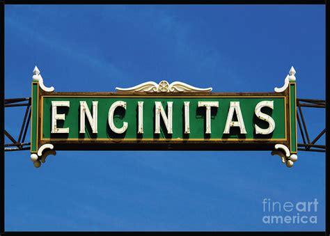 Encinitas Sign Photograph By Sara Ferber Pixels