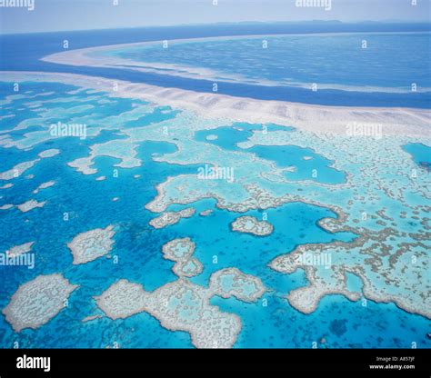 Great Barrier Reef. Aerial view. Australia. Queensland Stock Photo - Alamy