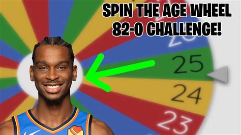 Spin The Age Wheel 82 0 Challenge Nba 2k24 Mynba Youtube