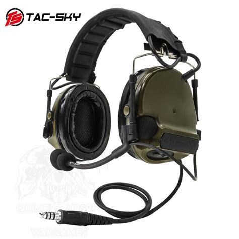 COMTA 3 con Almohadillas de Silicona TAC-SKY - OD - Quimera Airsoft