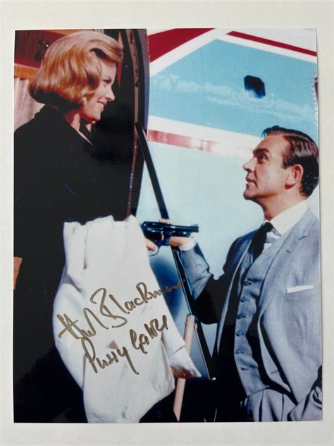 James Bond Goldfinger Honor Blackman As Pussy Galore Handsigned Photo With B BC