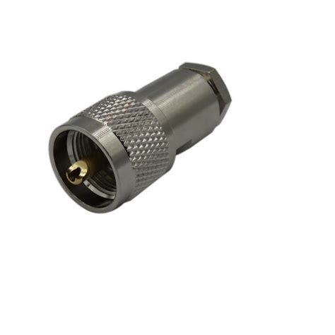 RF Coaxial UHF Male Clamp Connector For Rg58 Cable China UHF Plug