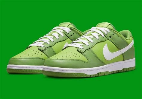 WTS Nike Dunk Low Chlorophyll Green White Men S Fashion Footwear