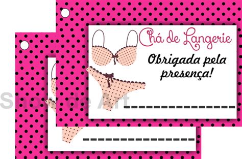 Tag Para Lembrancinha Lingerie Elo Produtos Especiais