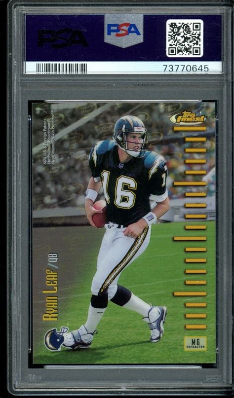 1998 Topps Finest Mystery Refractor M6 Peyton Manning Ryan Leaf Rookie