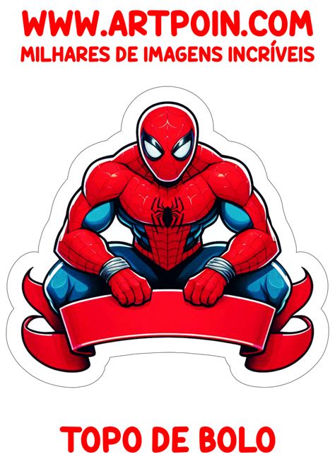 Topo De Bolo Homem Aranha Anivers Rio Infantil Tema Spider Man Hora