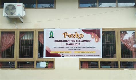 Diskopukmnaker Sinjai Buka Posko Pengaduan Thr Klikkiri Co