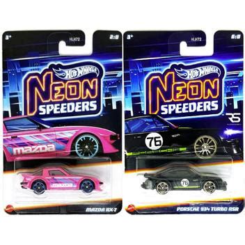Coleção Hot Wheels Miniaturas Neon Speeders Mattel