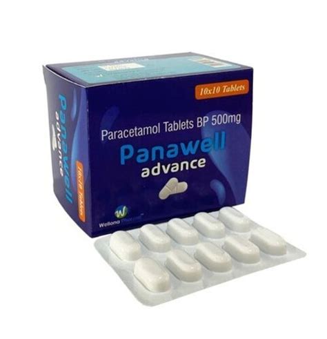 Paracetamol Tablets Bp 500mg 10x10 Blister Capacity 1 Literday At