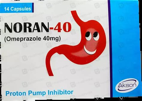 Noran (40mg) 14 Capsules Price in Pakistan - Uses, Dosage, Side Effects