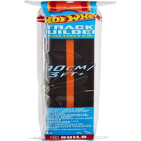 Pista Hot Wheels Pista Reta Track Builder Gld Preto Mattel Submarino