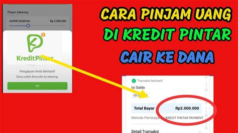 Bisa Cair Ke DANA Cara Pinjam Uang Di Kredit Pintar Pinjaman Online