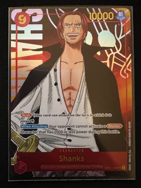 One Piece Shanks Holo Parallel Form Kaufen Auf Ricardo