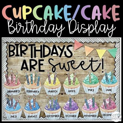 birthday bulletin board printable birthday chart classroom display