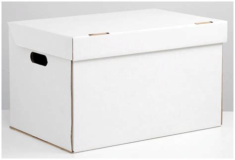 Коробка для хранения 50х34х30 белая — купить по низкой цене на Яндекс ...
