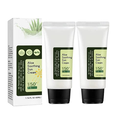 Amazon.com: Aloe Soothing Sun Cream SPF50 : Beauty & Personal Care