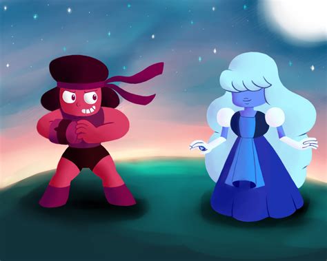 Ruby And Sapphire Steven Universe By Gallade77 On Deviantart