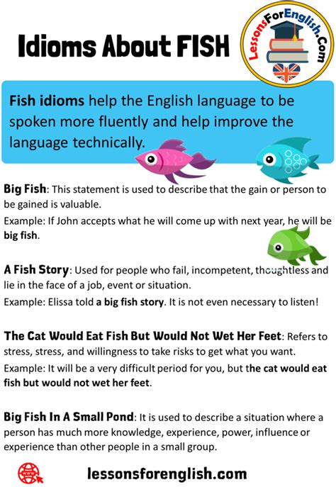 English Idioms About FISH Definition And Example Sentences Fish Idioms