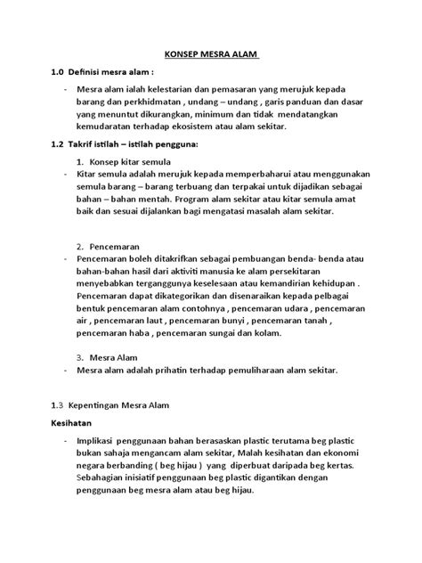 Konsep Mesra Alam Pdf