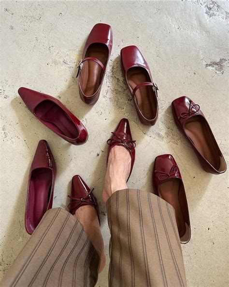 Dark Red Shoes In 2024 Red Shoes Dream Shoes Shoes