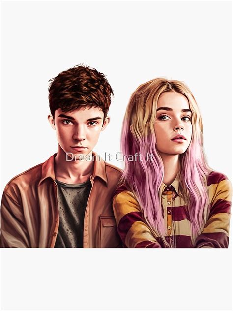 Sex Education Otis And Maeve Netflix Sticker For Sale By Szymonabramek Redbubble