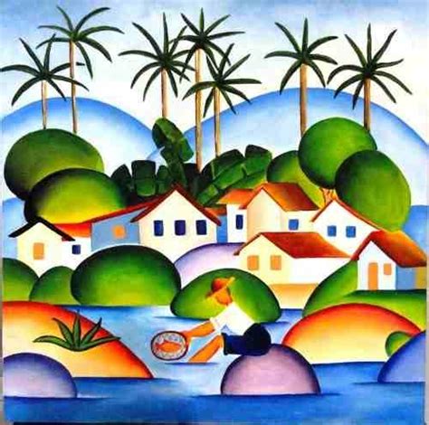 Quadro Tela Painel O Pescador Tarsila Do Amaral R 790 00 Fine