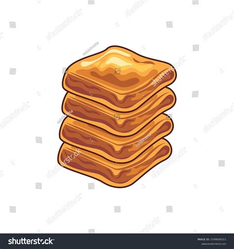 French Toast Food Vector Illustration Stock Vector (Royalty Free ...