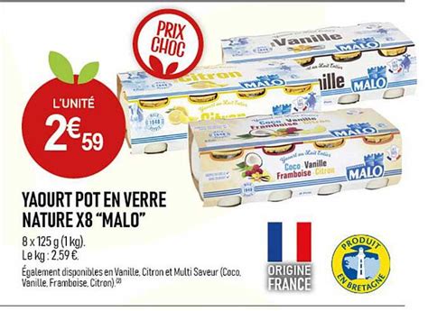 Promo Yaourt Pot En Verre Nature X Malo Chez March Frais G Ant