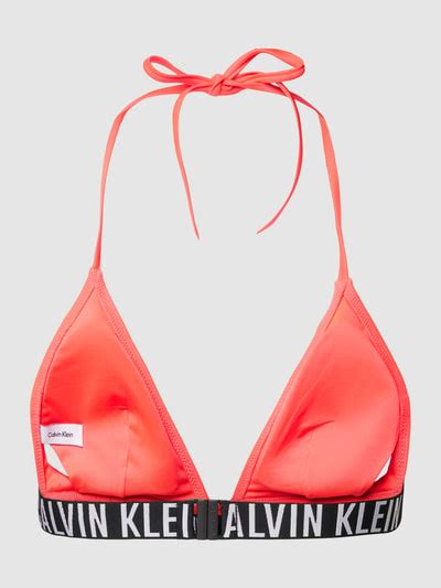Calvin Klein Underwear Bikini Oberteil Mit Label Bund Modell Intense Power Rot Online Kaufen