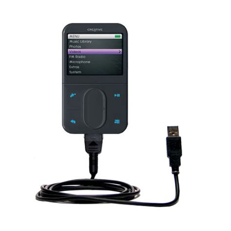 Classic Straight USB Cable Suitable For The Creative Zen Vision M 60GB With Power Hot Sync And