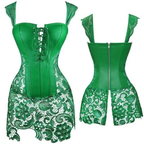Plus Size Halloween Costumes Corset Bustier Top Lace Up Sexy Lingerie Cincher Rw Ebay