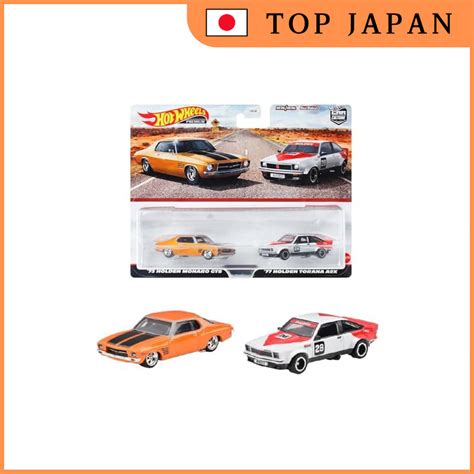 Hot Wheels Premium 2 Pack 73 Holden Monaro GTS 77 Holden Torana A9X Ages 3 And Up HKF50