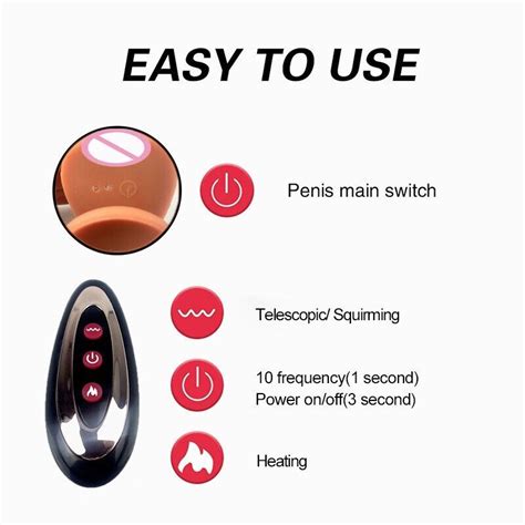 Realistic Thrusting Dildo Heating Vibrator G Spot Anal Sex Toys For Women Men US EBay