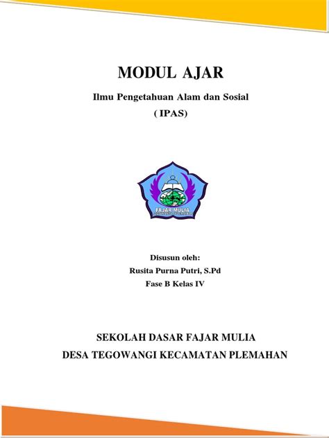 Modul Ajar Ipas Cgp Pdf