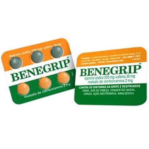 Qual A Composição Do Benegrip - Benegrip 6 Comprimidos
