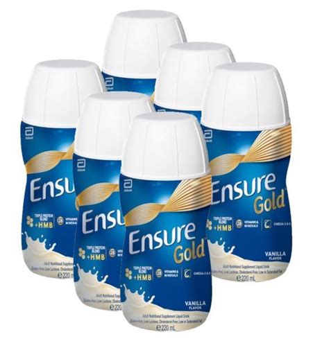 Ensure Gold HMB Vanilla Liquid Drink 220ml Bundle Of 6 July 25 2024