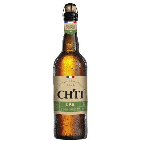 Bière Blonde IPA CH TI 75 cl par la Brasserie Castelain