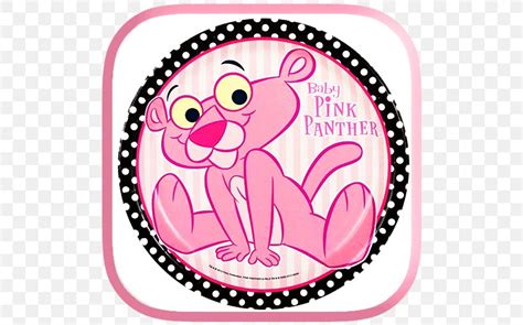 The Pink Panther Image Baby Shower Plate, PNG, 512x512px, Watercolor ...