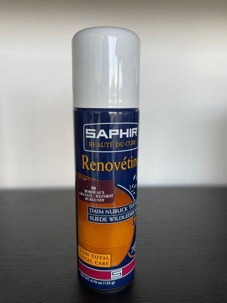 Краска для замши и нубука спрей бордовый. SAPHIR - SPECIAL Daim Nubuck ...