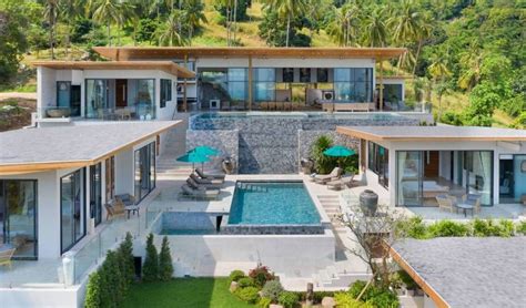 6 Bedroom Hillside Villa With Infinity Pool In Koh Samui Thailand