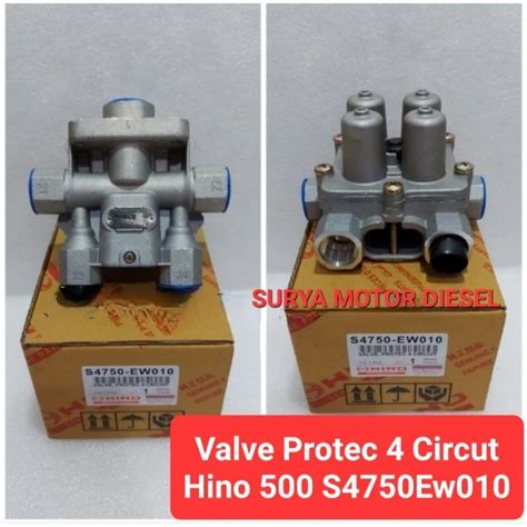 Jual S4750 EW010 VALVE PROTEC 4 CIRCUIT HINO 500 RELAY VALVE HINO 500