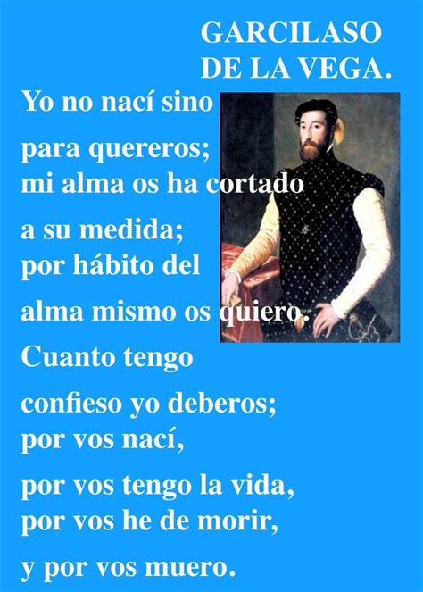 POEMAS DE AMOR DE POETAS ESPAÑOLES GARCILASO DE LA VEGA Y TOROS