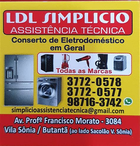 Ldl Simplicio Assistencia Tecnica - Ldl simplicio assistencia técnica