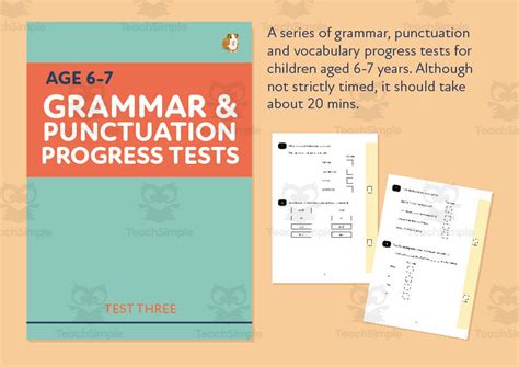 Grammar Punctuation And Vocabulary Test Test Three Age Ks