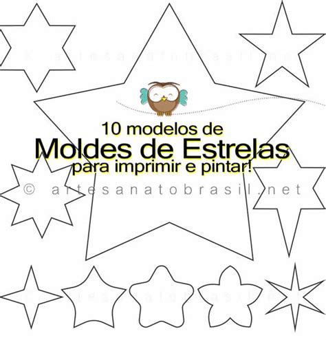 Moldes De Estrelas Para Imprimir E Pintar Baixar Em Pdf