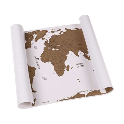 Carte Du Monde Gratter Poster X Cm Produits Saisonni Res Et