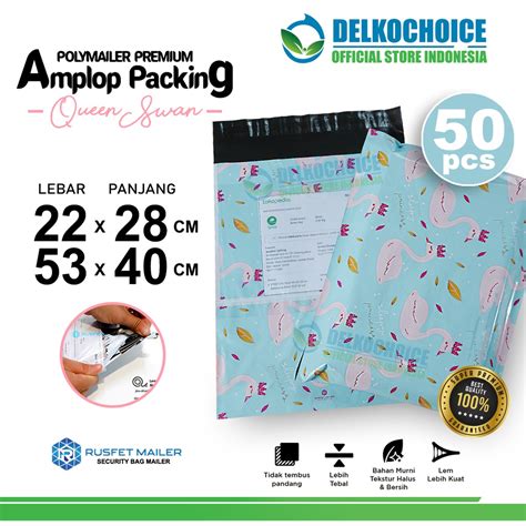 Jual Polymailer Queen Swan Amplop Plastik Packing OlShop Polimailer